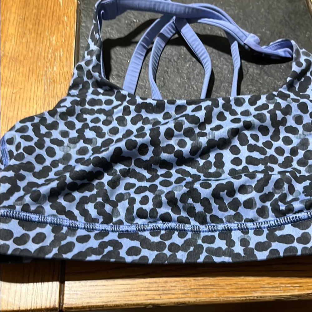 lululemon athletica Blue and Black Sports Bra